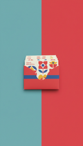 Punch Red Motifs Postcard Set
